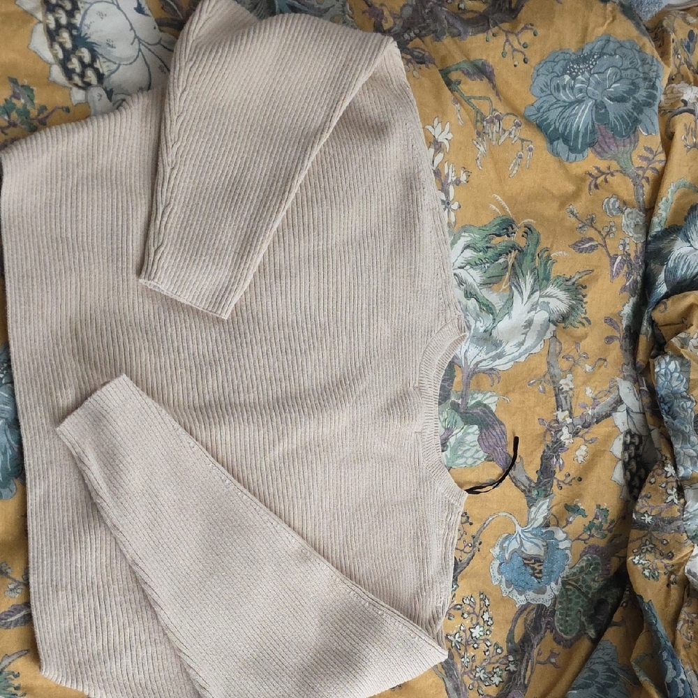 H&M Beige Ribbed Knit Top - Picture 3 of 4